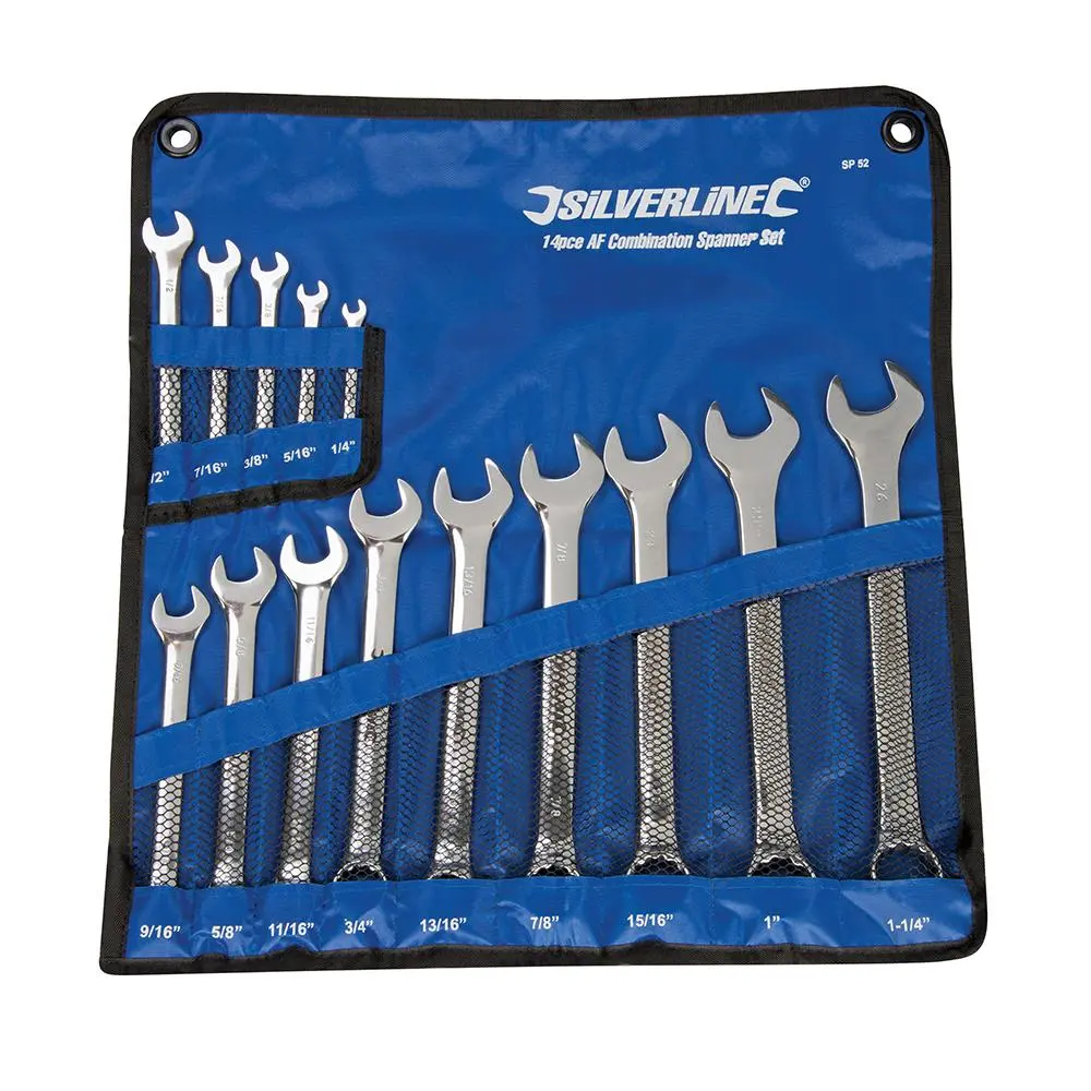 Silverline Combination Spanner Set 14pce 1/4 - 1-1/4" SP52 - Image 4