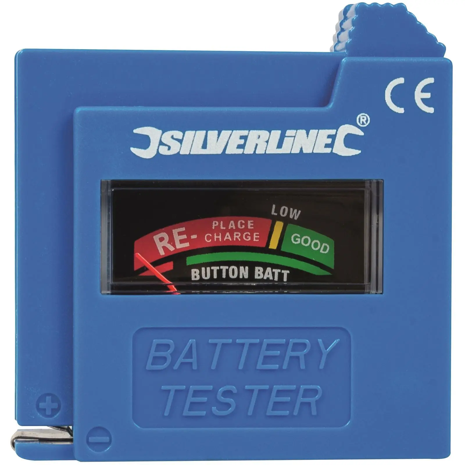 Silverline Compact Battery Tester 1.5/9V, AAA, AA, D, C Charge Level Display - Image 4