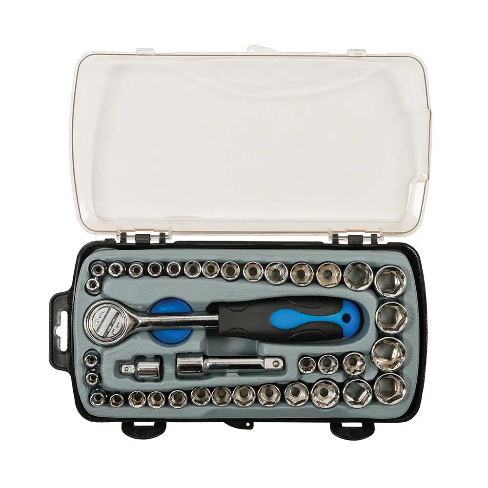 Silverline Compact Socket Set 6pt Metric / A/F 39pce 633754 - Image 7