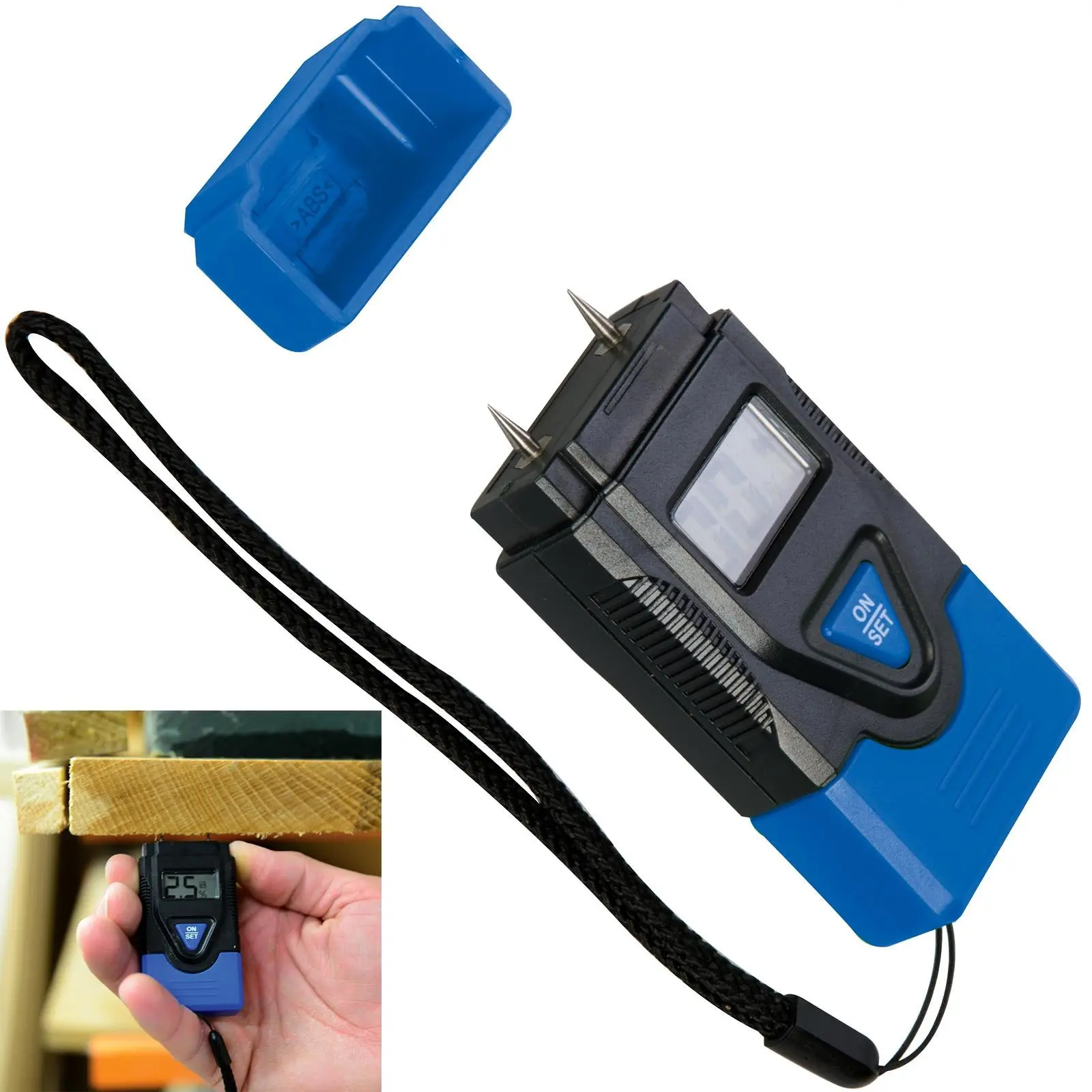 Silverline Digital Moisture Meter Wood Plaster Concrete House Caravan - Image 3
