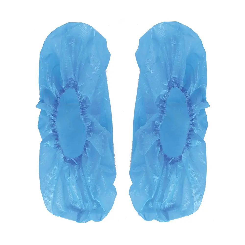 Silverline Disposable Shoe Covers Overshoes Boot Blue Splash Damp Resistant 100pk - Image 3