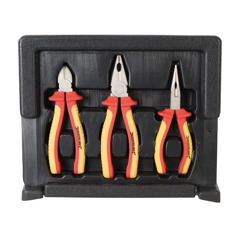 Silverline Expert VDE Pliers Set 3pce 282501 - Image 2