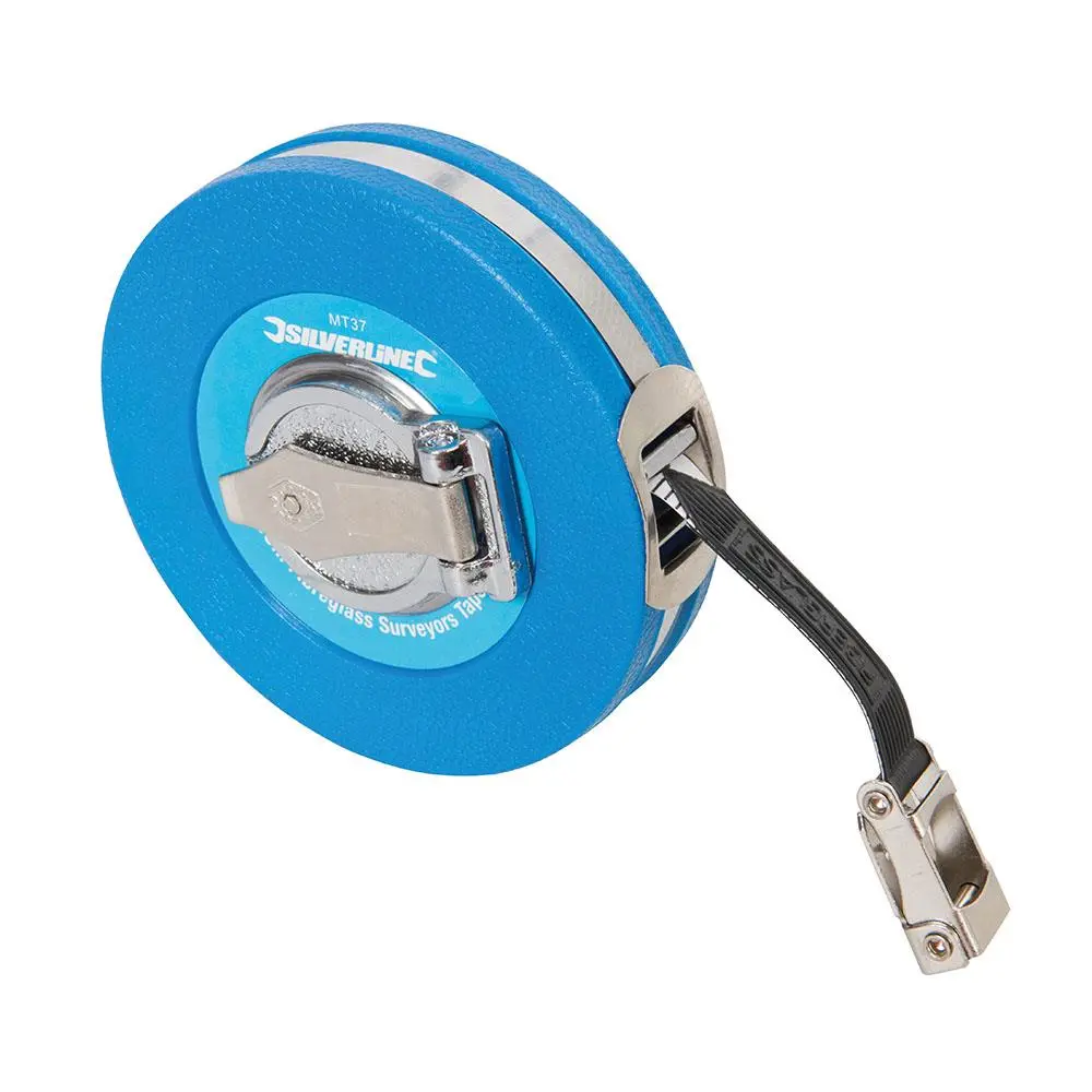 Silverline Fibreglass Surveyors Tape 10m / 33ft x 13mm MT37 - Image 2