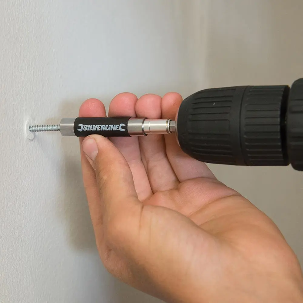 Silverline Finger Saver 1/4" Hex Drill Retracting DIY Screw Holder - Image 3