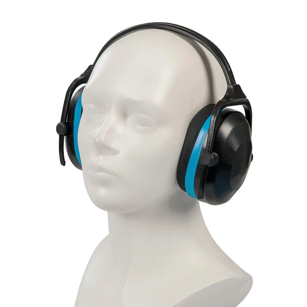 Silverline Folding Ear Defenders SNR 30dB Muffs Compact Safety Protectors Work - Image 3
