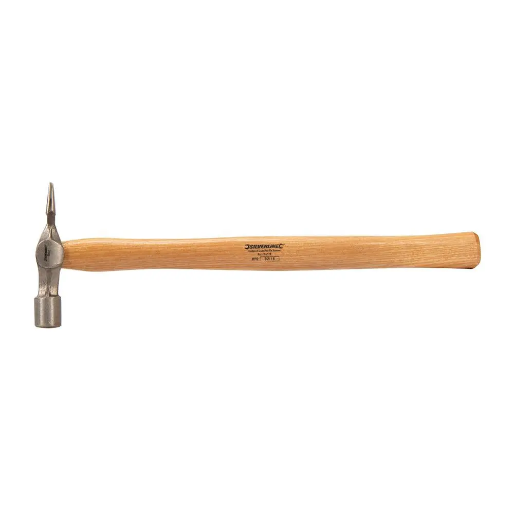 Silverline Hardwood Cross Pein Pin Hammer 4oz Nail Tack Wooden Forged Steel - Image 2