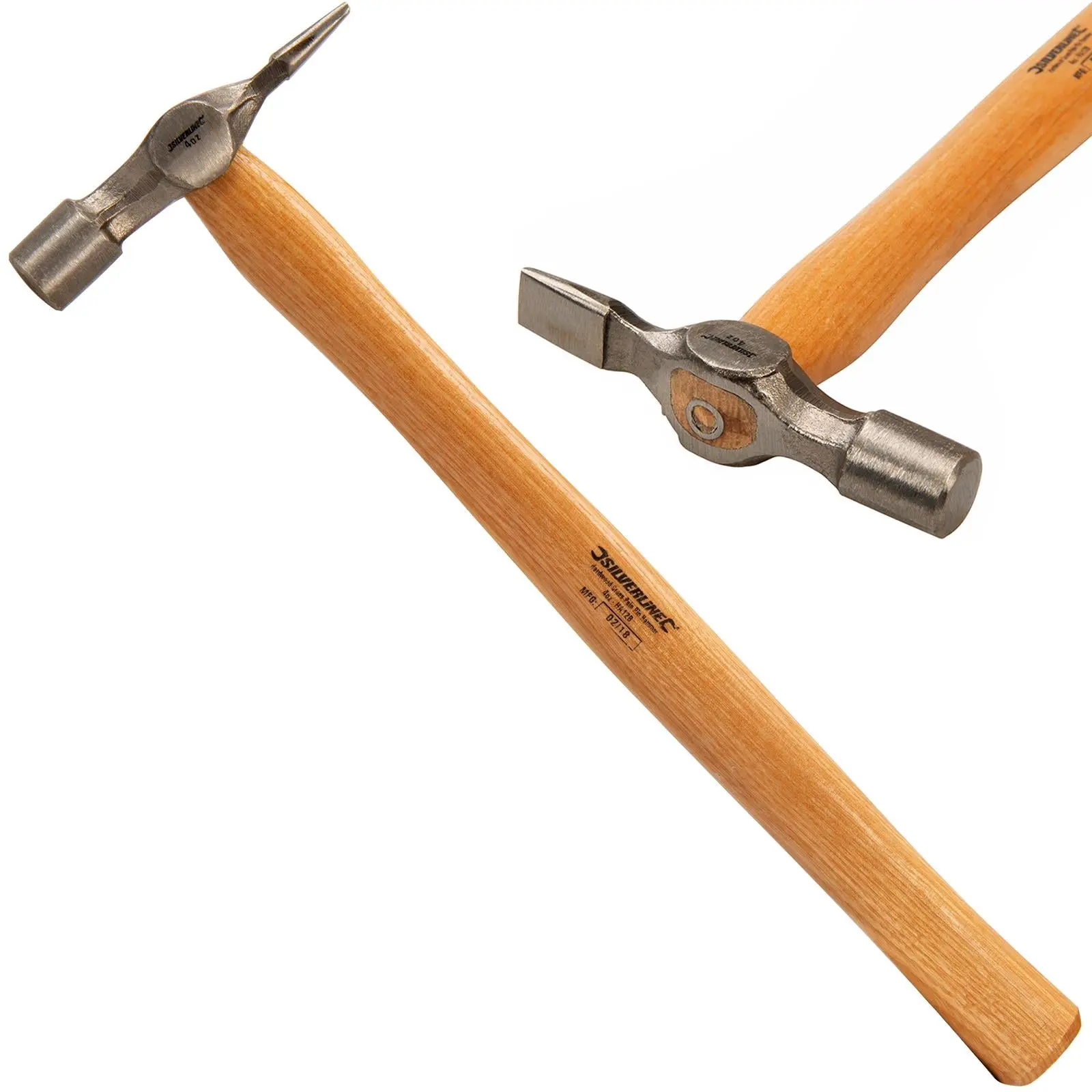 Silverline Hardwood Cross Pein Pin Hammer 4oz Nail Tack Wooden Forged Steel - Image 3