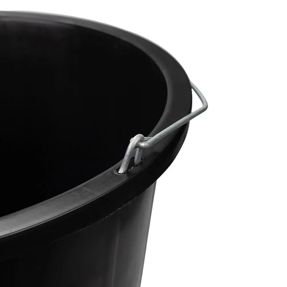 Silverline Heavy Duty Builders Bucket Black 15Ltr 999406 - Image 2