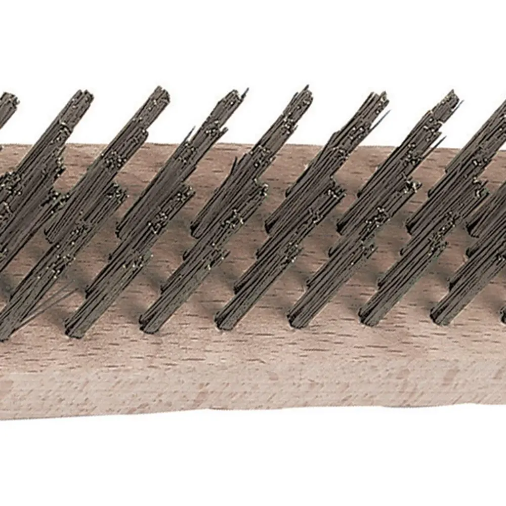 Silverline Heavy Duty Wire Brush 4 Row 290mm