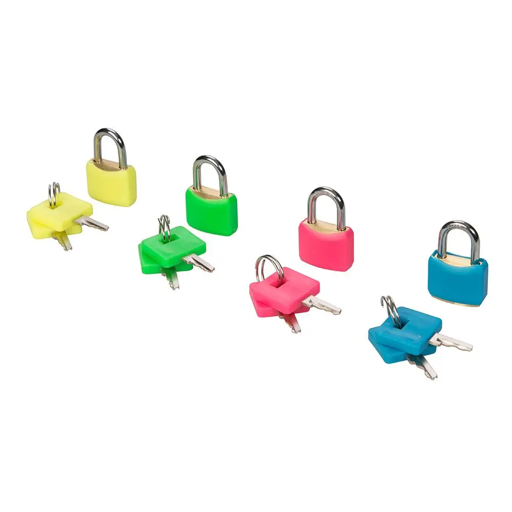 Silverline Hi-Vis Brass Padlocks Set 4pce 20mm 282715 - Image 2