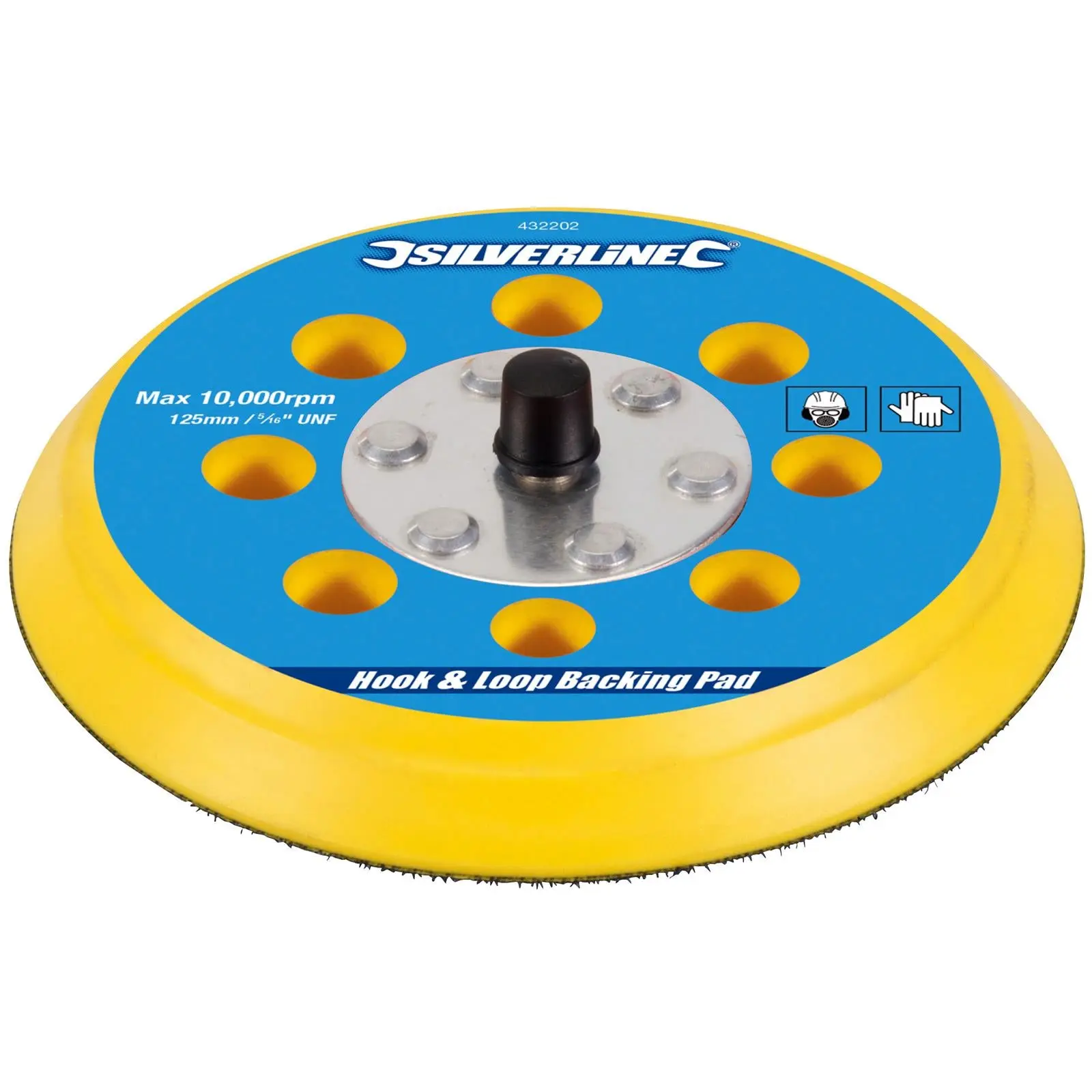 Silverline Hook & Loop Backing Pad 5/16" UNF 125 Or 150mm - Image 2