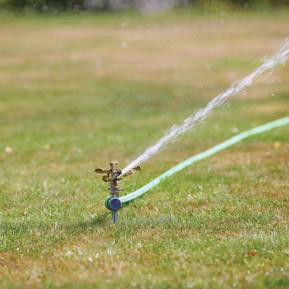Silverline Impulse Garden Sprinkler Lawn Water Spray Hose Spiked Adjustable - Image 5