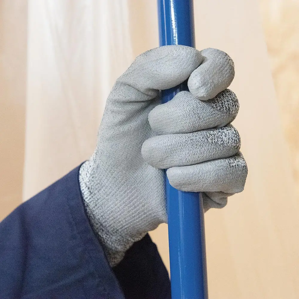 Silverline Large CUT 5 Gloves Kevlar Abrasion Tear Puncture Safety Work Builders - Image 3