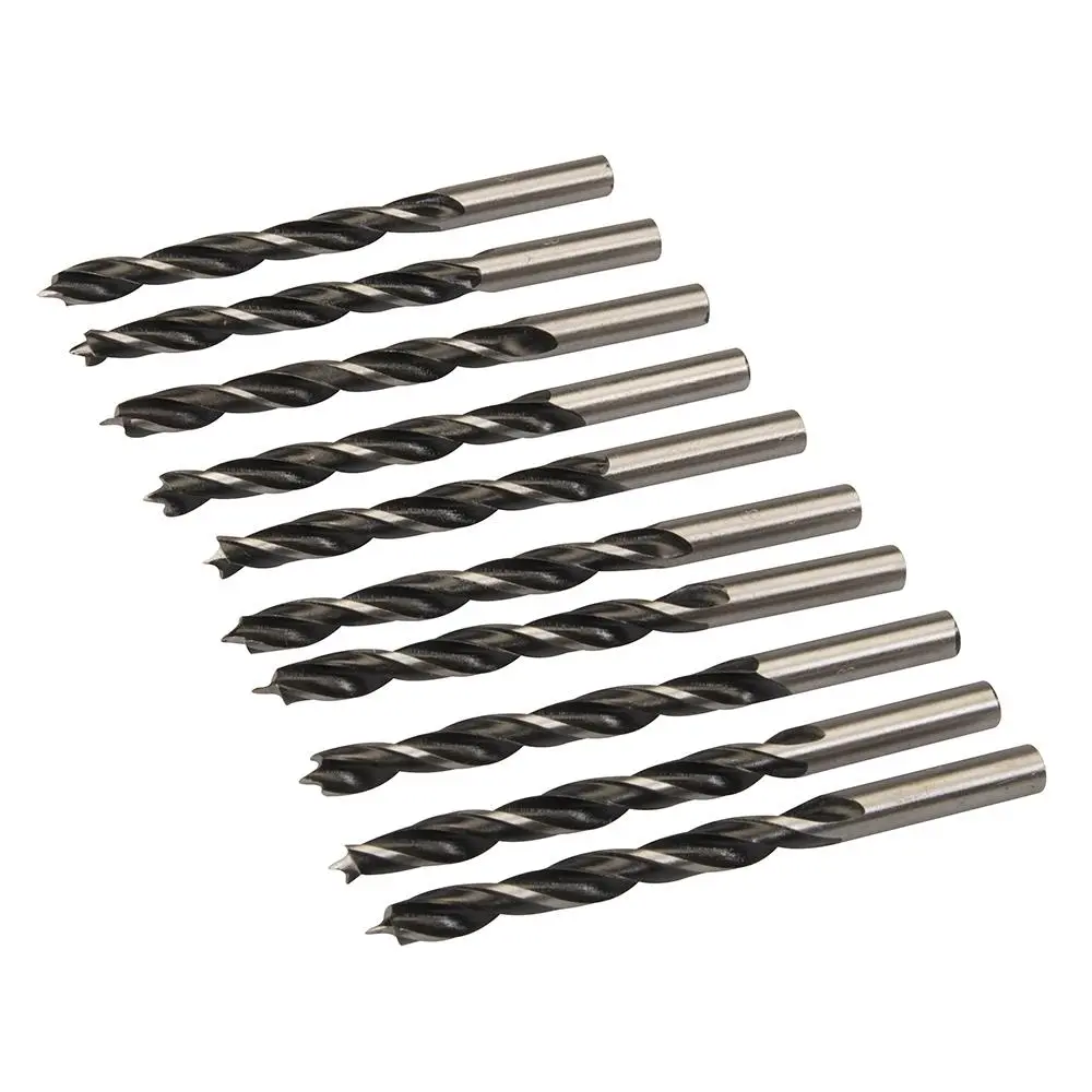 Silverline Lip & Spur Drill Bits 10pk 8mm 721675