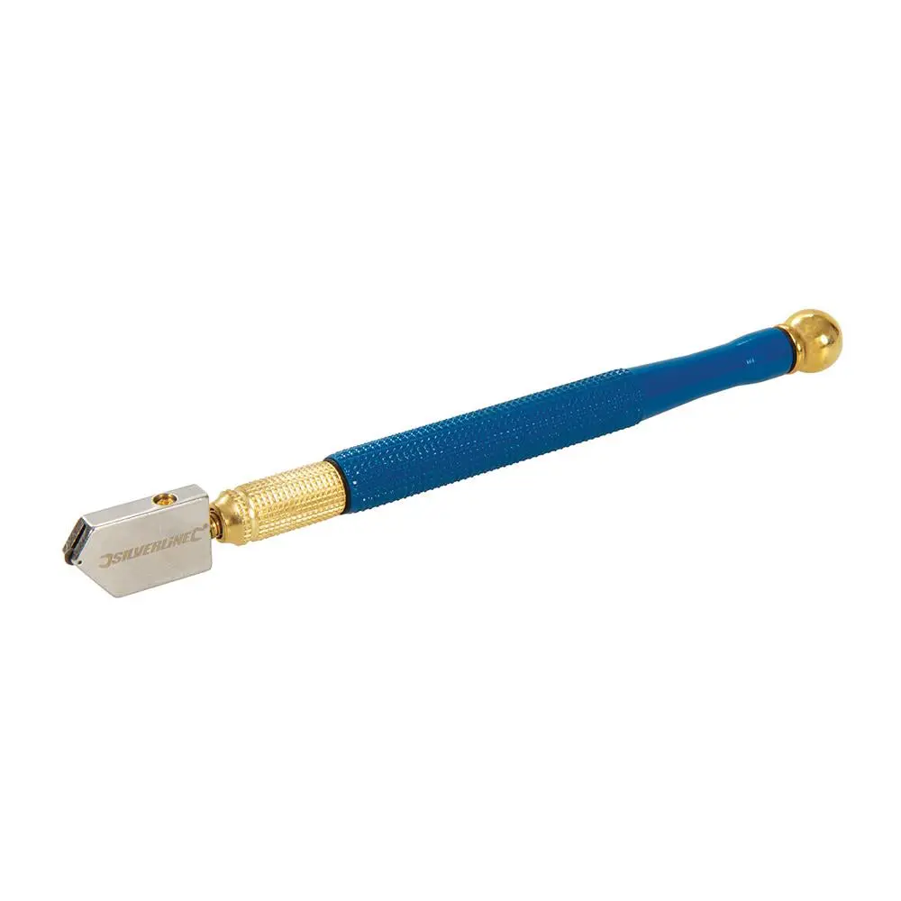 Silverline Lubricated Glass Cutter Oil Reservoir Tungsten Carbide Mirror