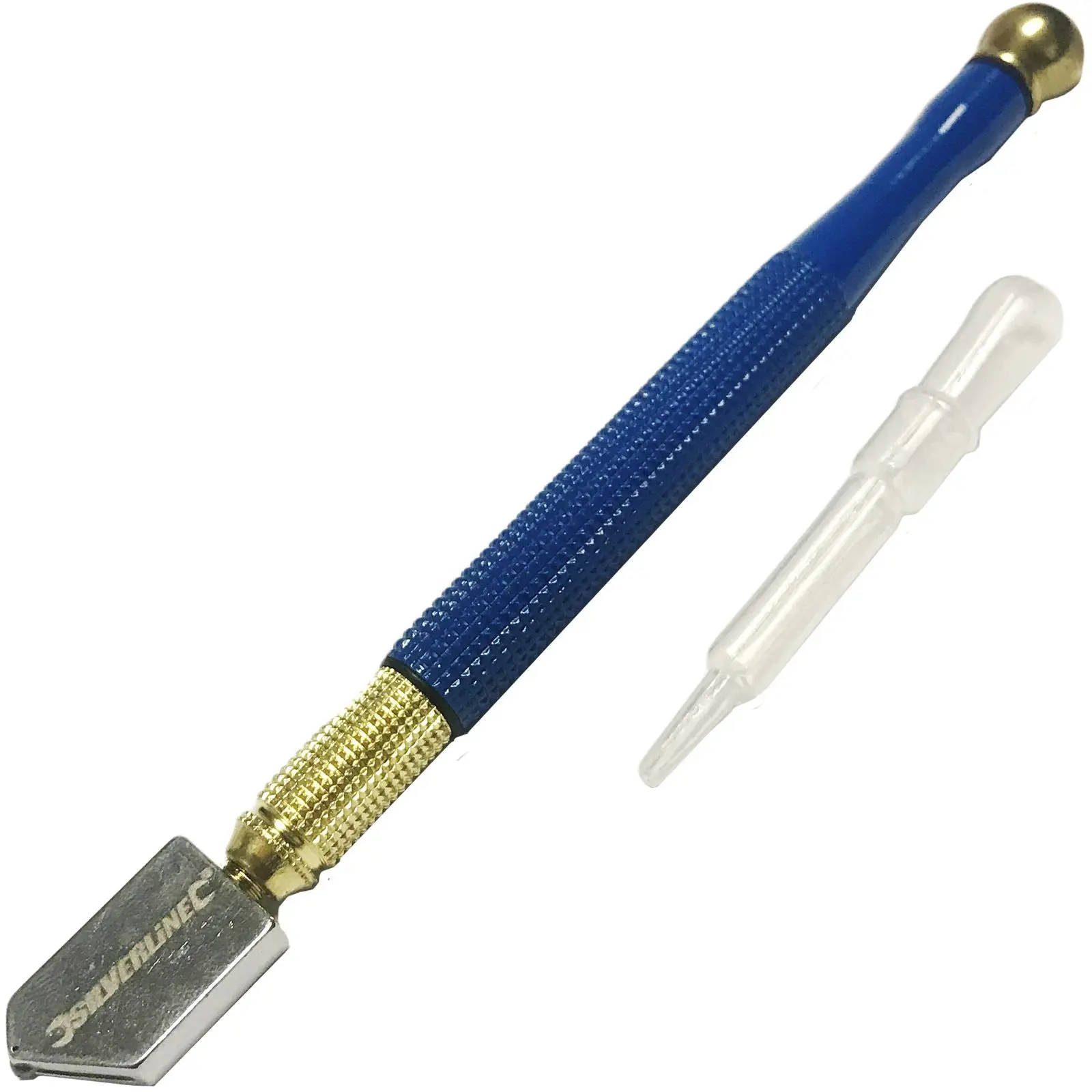 Silverline Lubricated Glass Cutter Oil Reservoir Tungsten Carbide Mirror - Image 6