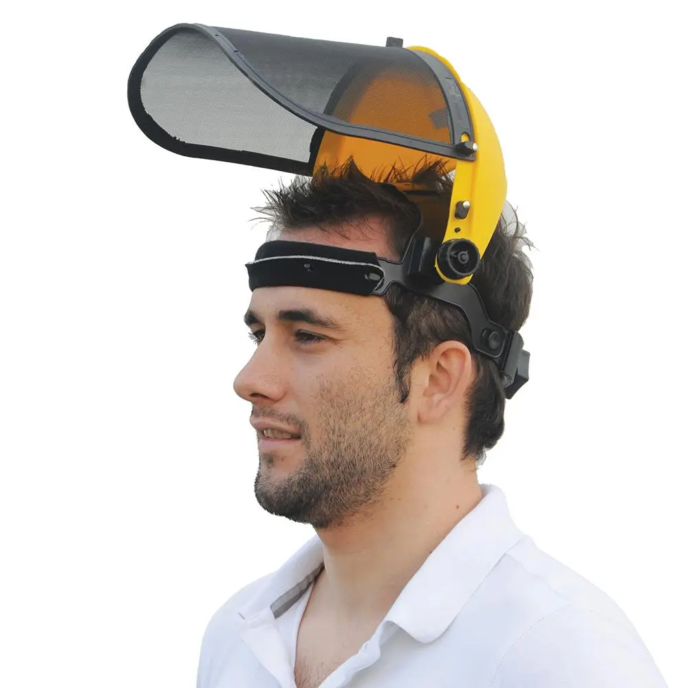 Silverline Mesh Safety Visor Face Eye Protection Shield Helmet Garden Strimming - Image 2