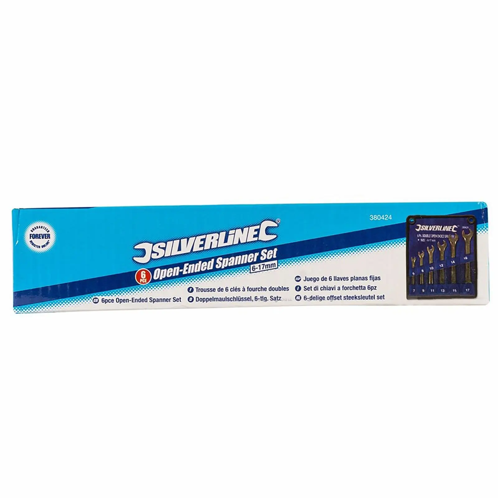 Silverline Open-Ended Spanner Set 6 Piece - Image 3