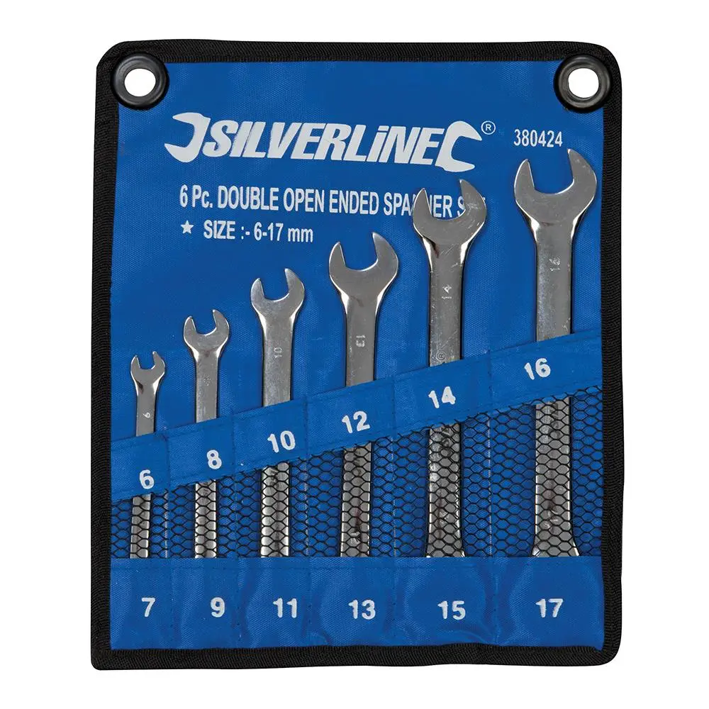 Silverline Open-Ended Spanner Set 6 Piece - Image 4
