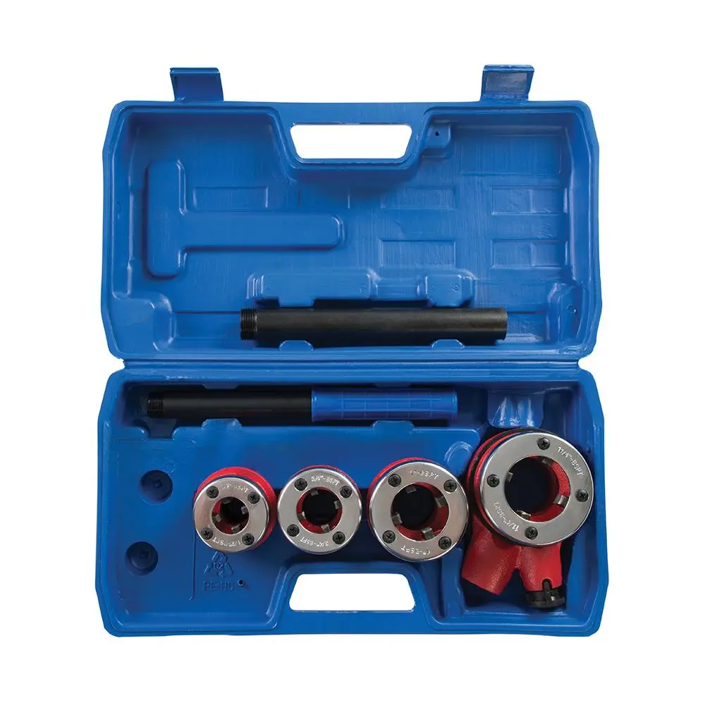 Silverline Pipe Threading Kit 5pce 1/2”, 3/4”, 1” & 1-1/4” BSPT 868556 - Image 2