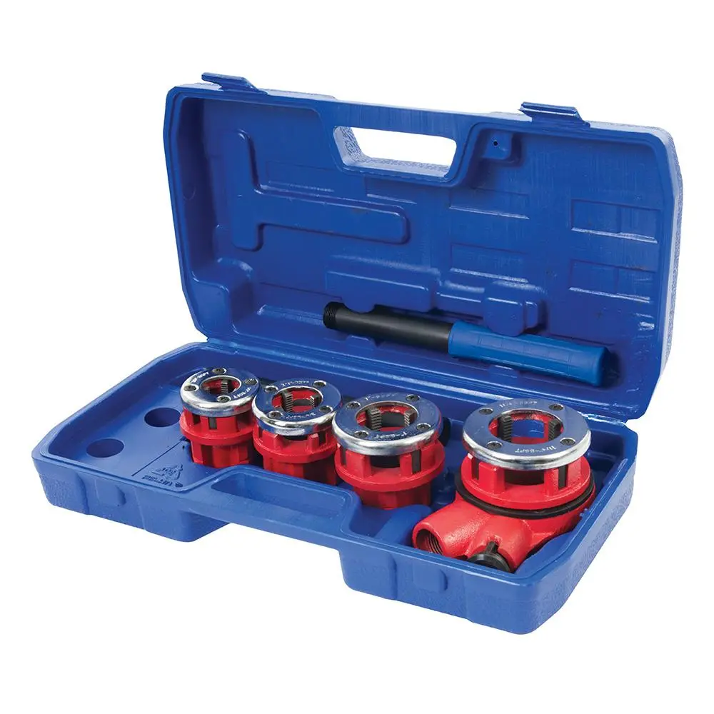 Silverline Pipe Threading Kit 5pce 1/2”, 3/4”, 1” & 1-1/4” BSPT 868556 - Image 3