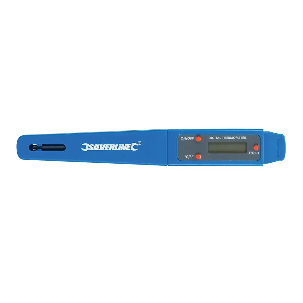 Silverline Pocket Digital Probe Thermometer Slimline Food Meat BBQ Cooking - Image 3