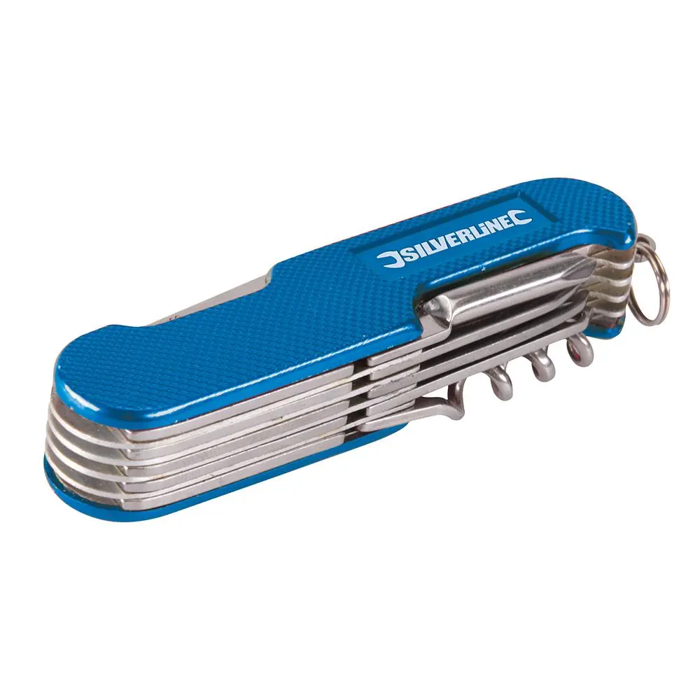 Silverline Pocket Knife 14-Function 75mm 270627 - Image 2