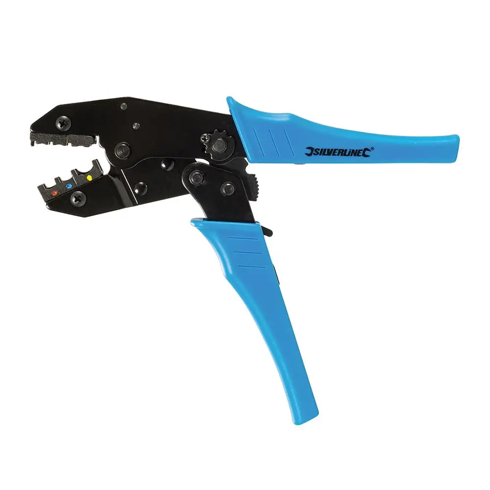 Silverline Ratchet Crimping Pliers Insulated Terminals Crimpers Heavy Duty - Image 5
