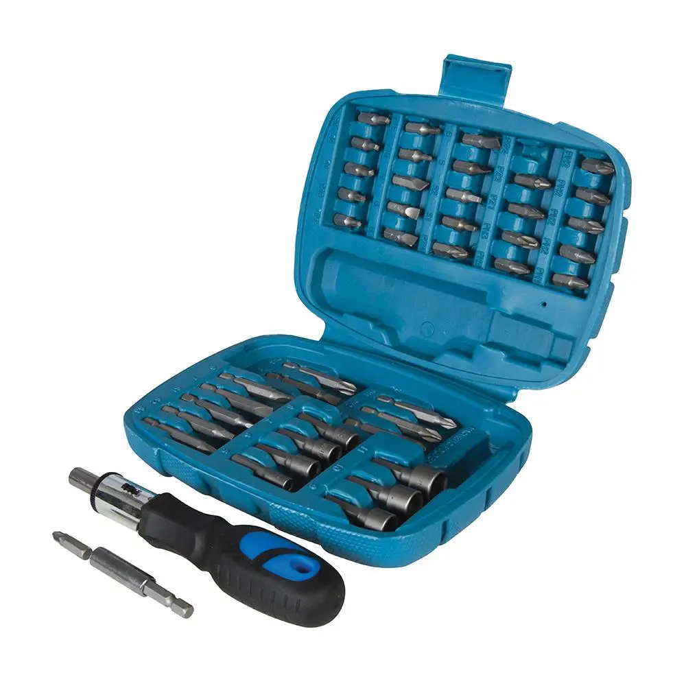 Silverline Ratchet Screwdriver Bit & Socket Set 45pce 427611 - Image 4