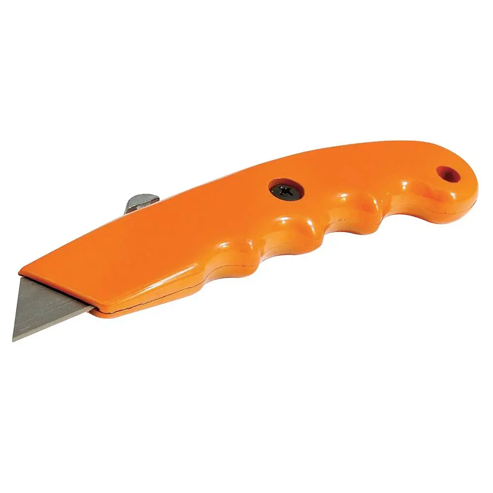Silverline Retractable Hi-Vis Grip Knife 140mm 456940