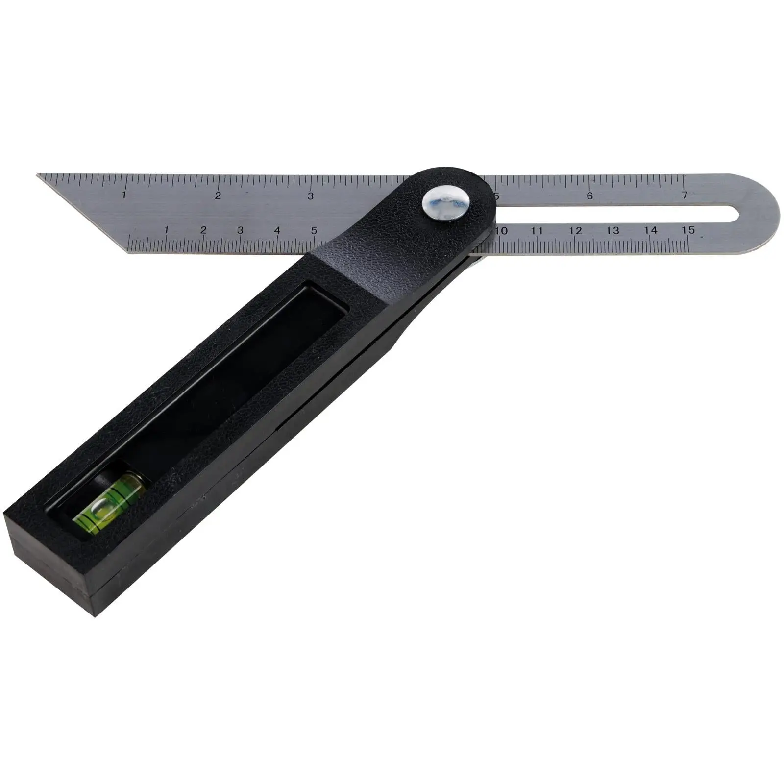 Silverline Sliding T Bevel with Spirit Level 200mm 8" Adjustable Multi-Function - Image 2