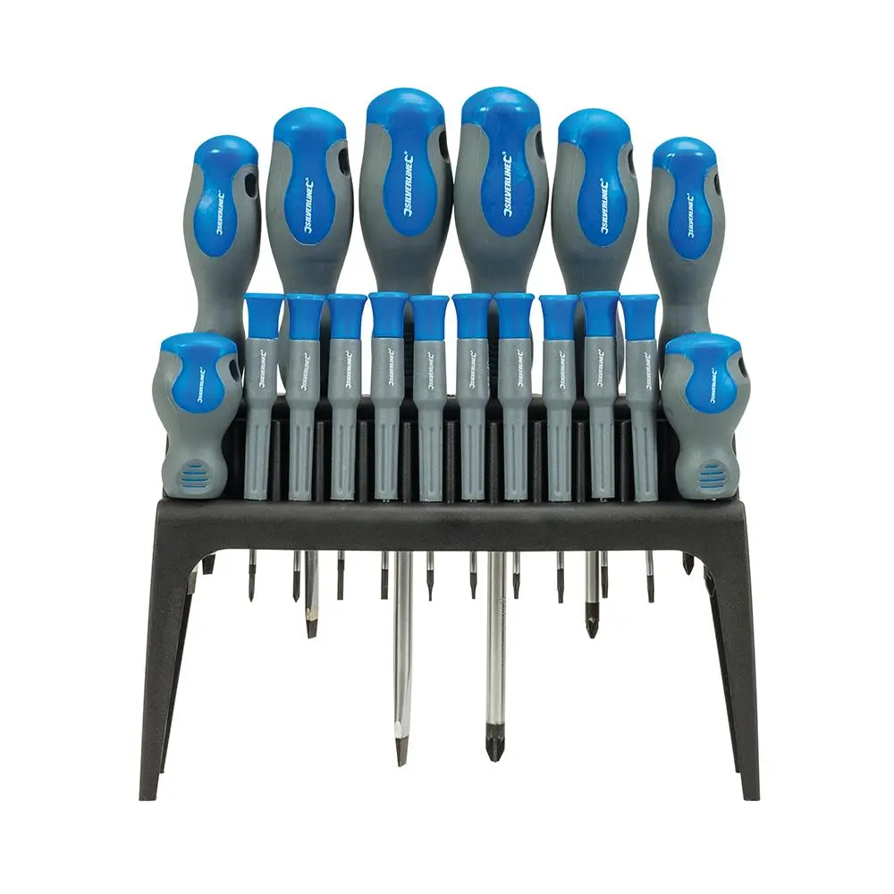 Silverline Soft-Grip Screwdriver Set 18pce 633940