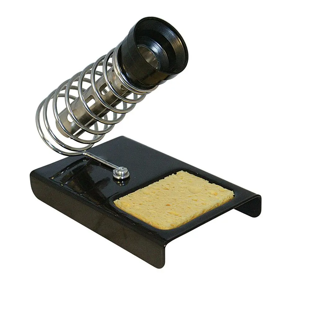Silverline Soldering Iron Stand 85 x 125mm Spring Holder Cleaning Sponge - Image 2