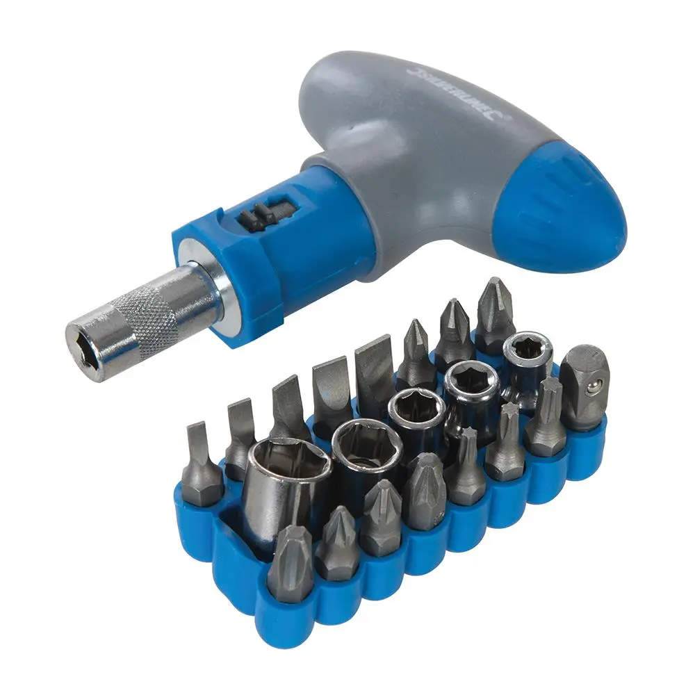 Silverline T-Handle Ratchet Screwdriver Set 22pce 380746 - Image 3