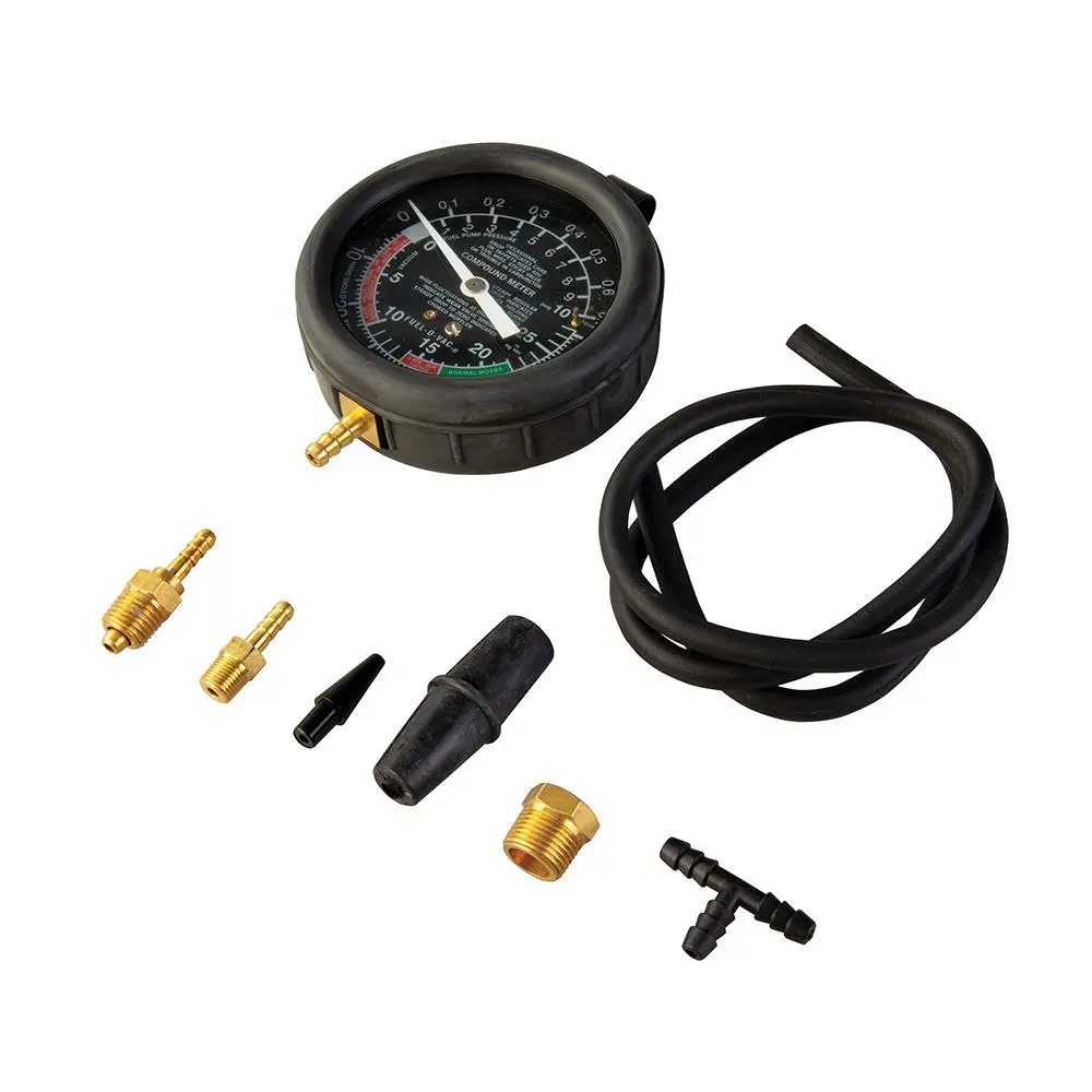 Silverline Vacuum & Fuel Pump Pressure Test Gauge 0 - 10psig / 25inHg 791008 - Image 3