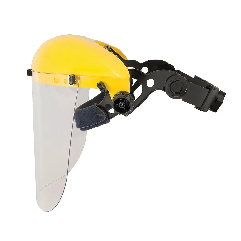 Silverline Visor Face Shield With Ratchet Adjustment Resistant Helmet - Image 2