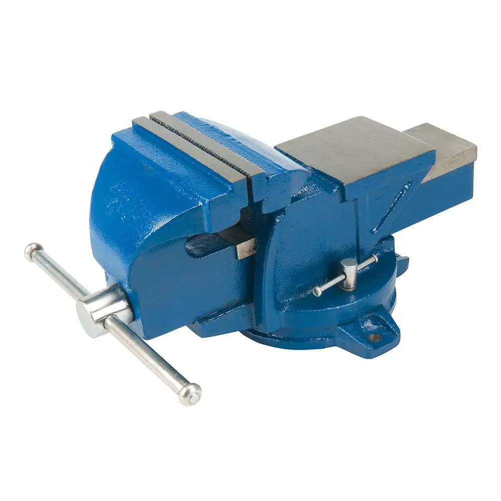 Silverline Workshop Vice Swivel Base Jaw Capacity 160mm / 16kg 656618