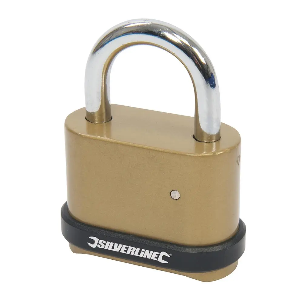 Silverline Zinc Alloy Combination Padlock 4-Digit 50mm 472645 - Image 2
