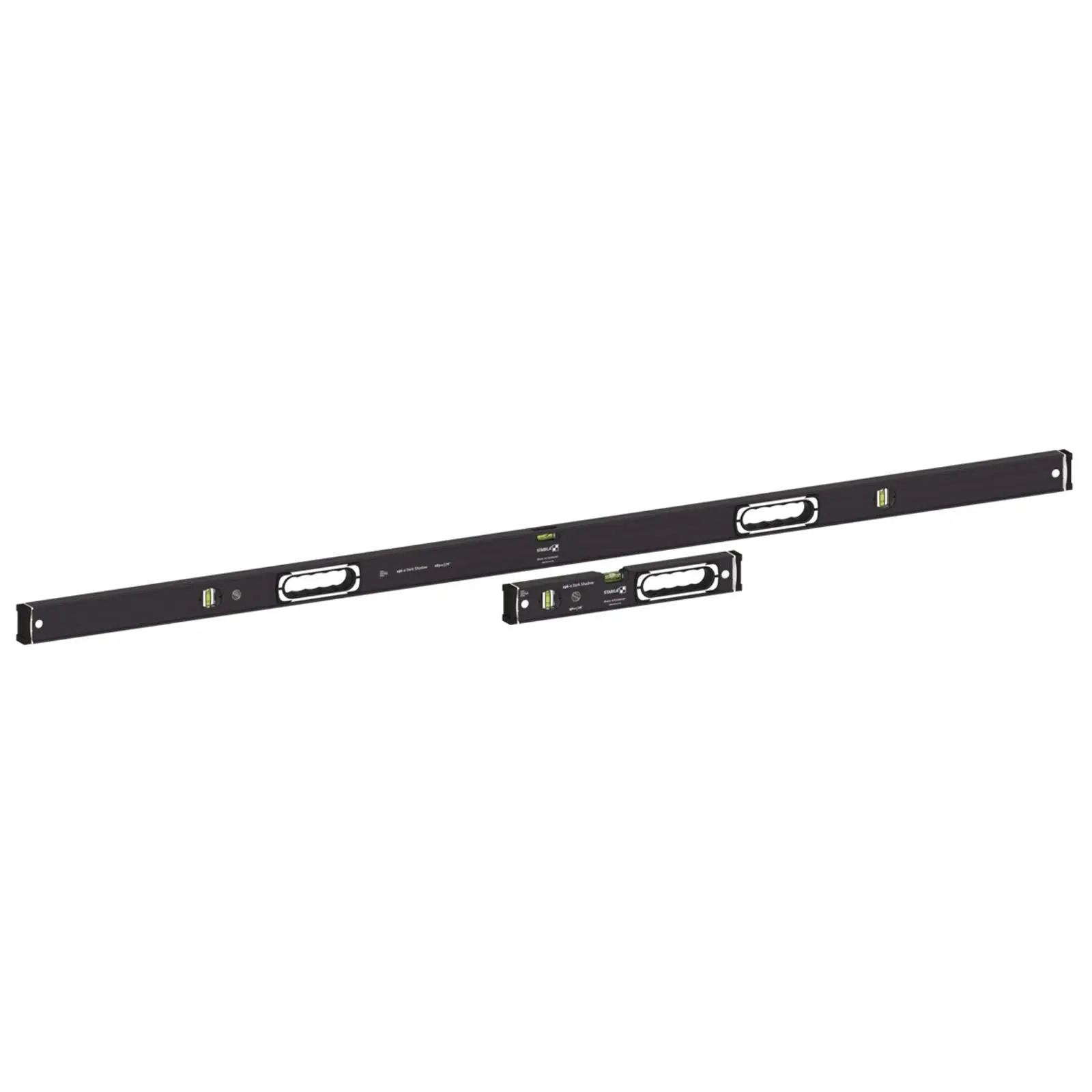 STABILA Dark Shadow Type 196-2 Spirit Level Set Twin Pack 40cm 183cm Limited Edition 20208 - Image 3
