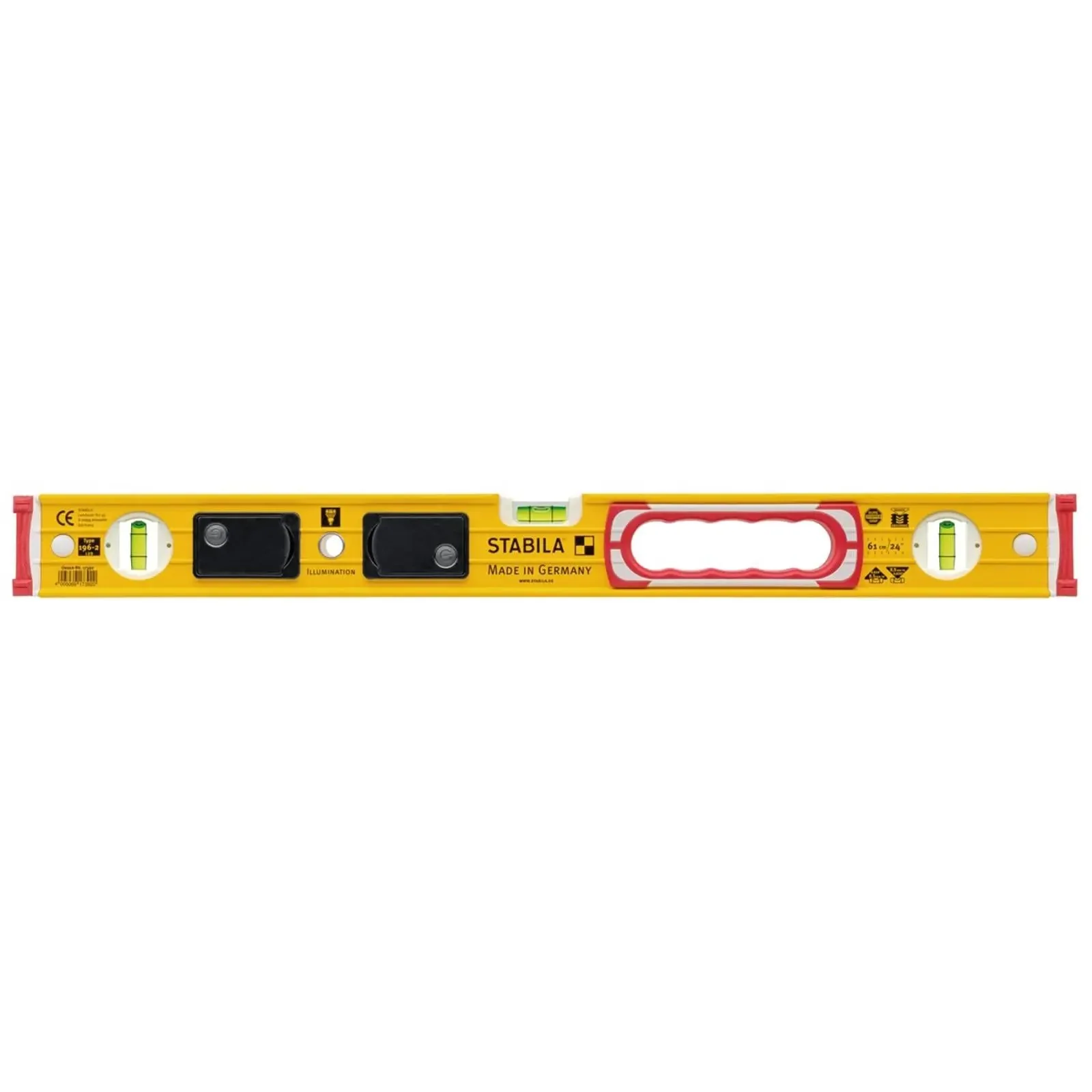 STABILA Type 196-2 LED Spirit Level Illuminated Vials - Choose Size - Image 17