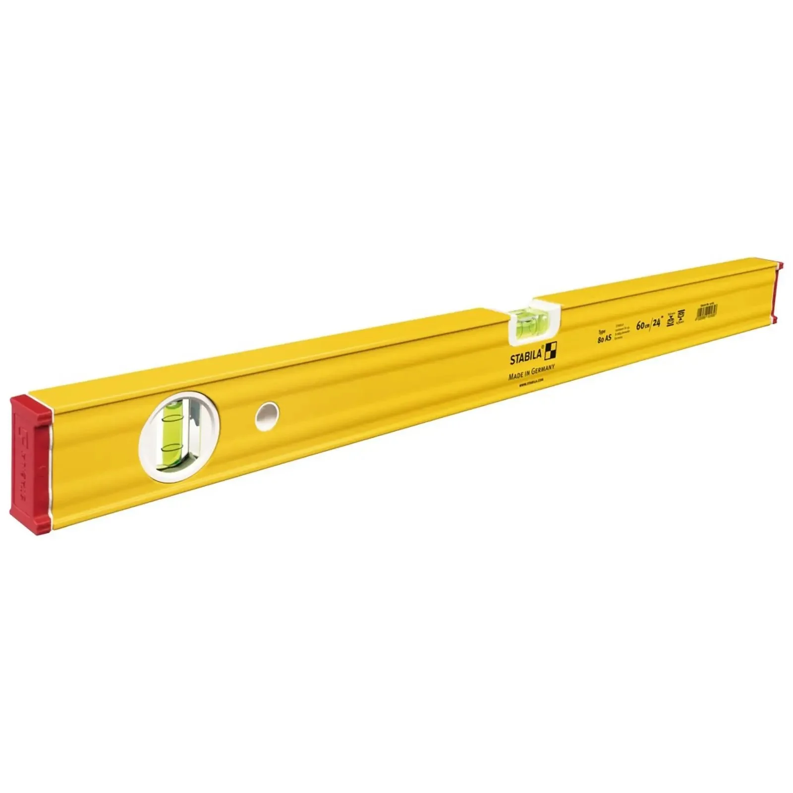 STABILA Type 80 AS Spirit Level Set 5 Piece with Level Bag (20cm, 40cm, 60mm, 90cm, 120cm) - Image 4