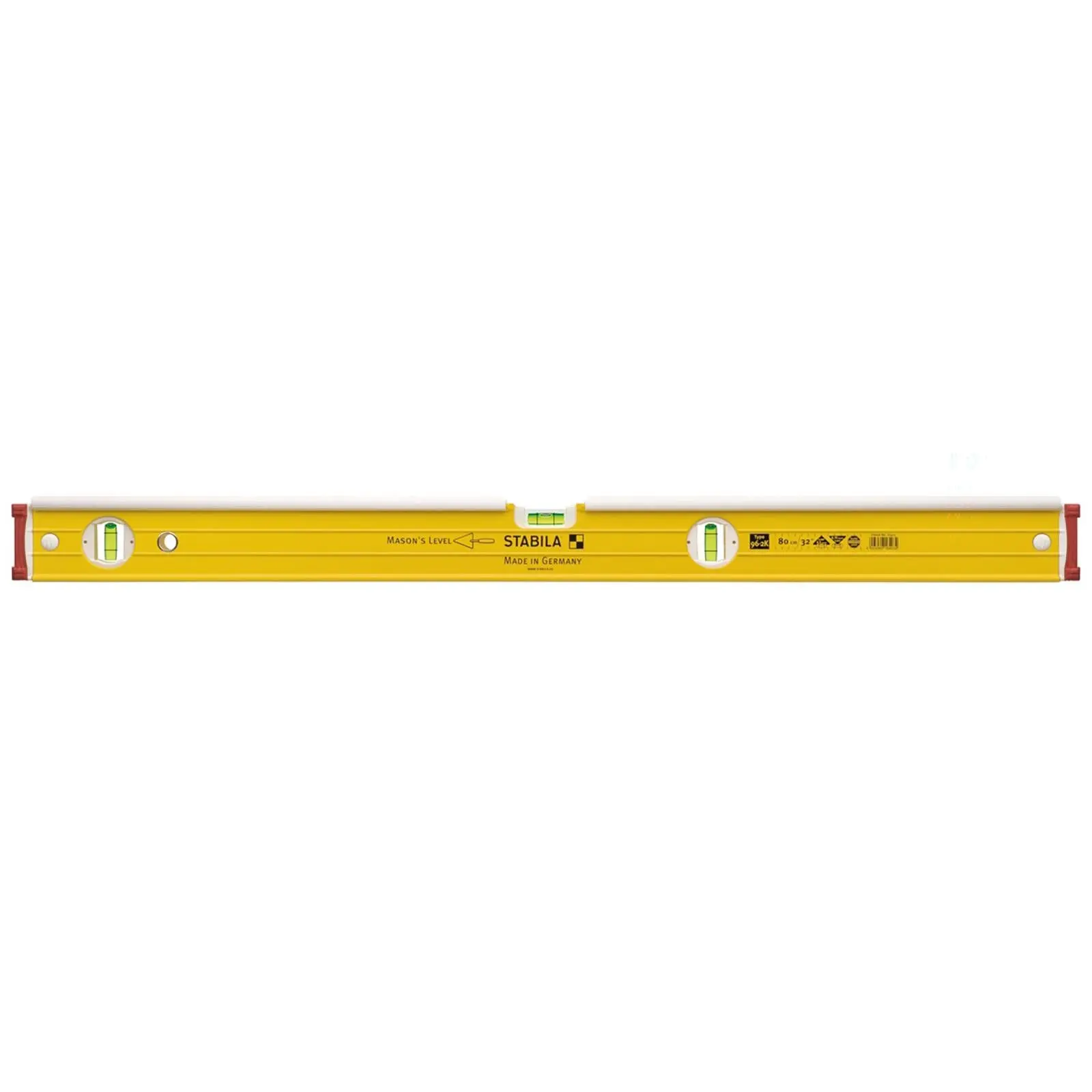 STABILA Type 96-2 K Masons Spirit Level 81cm for Bricklayers Aluminium Profile 16403 - Image 3