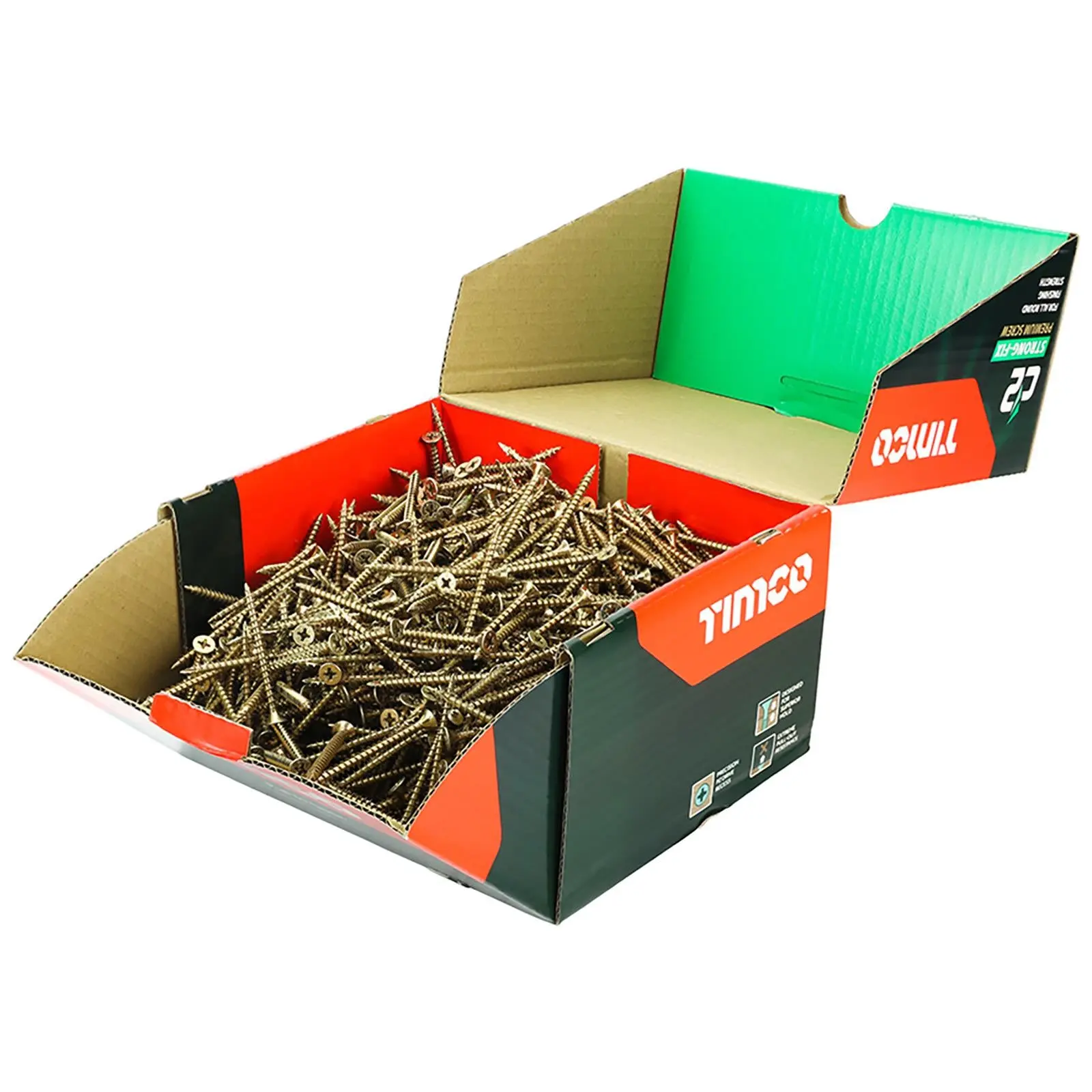 TIMCO C2 Strong Fix Pozi Premium Wood Screws 1000 Pack Industry Box PZ2 - Choose Size - Image 2