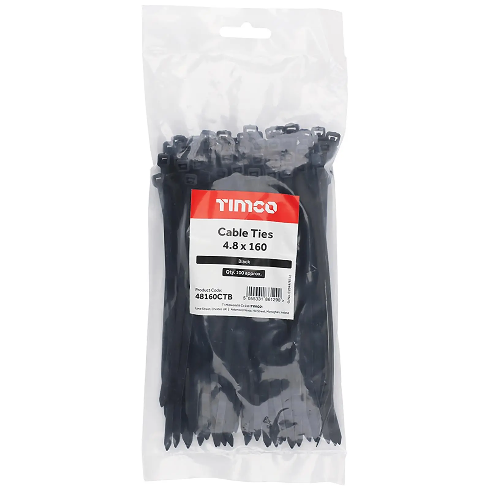 TIMCO Cable Ties Tie Wraps Black BS EN 62275 - Choose Size - Image 7