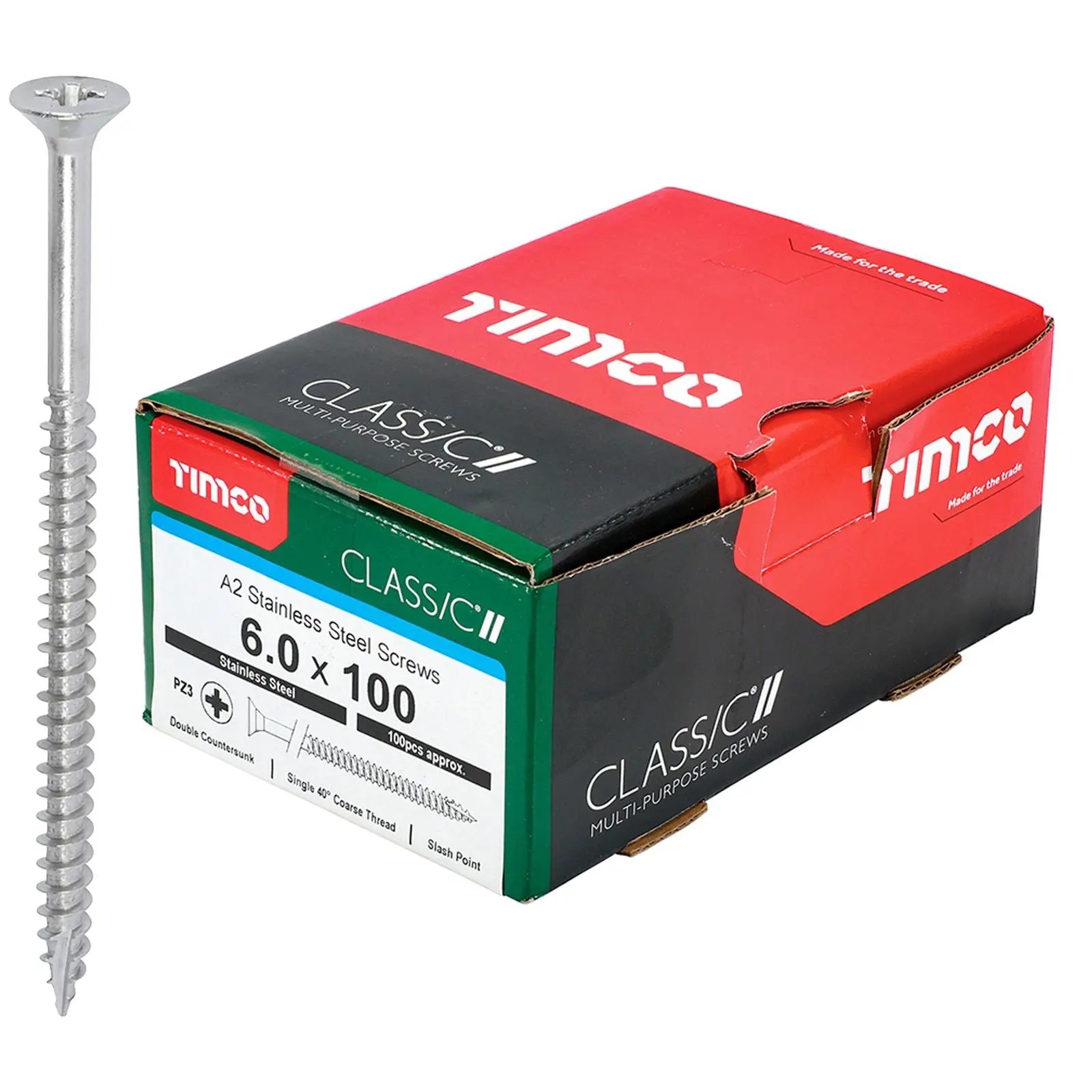 TIMCO Classic Multi Purpose Screws A2 Stainless Steel Double Countersunk Boxed - Choose Size - Image 14