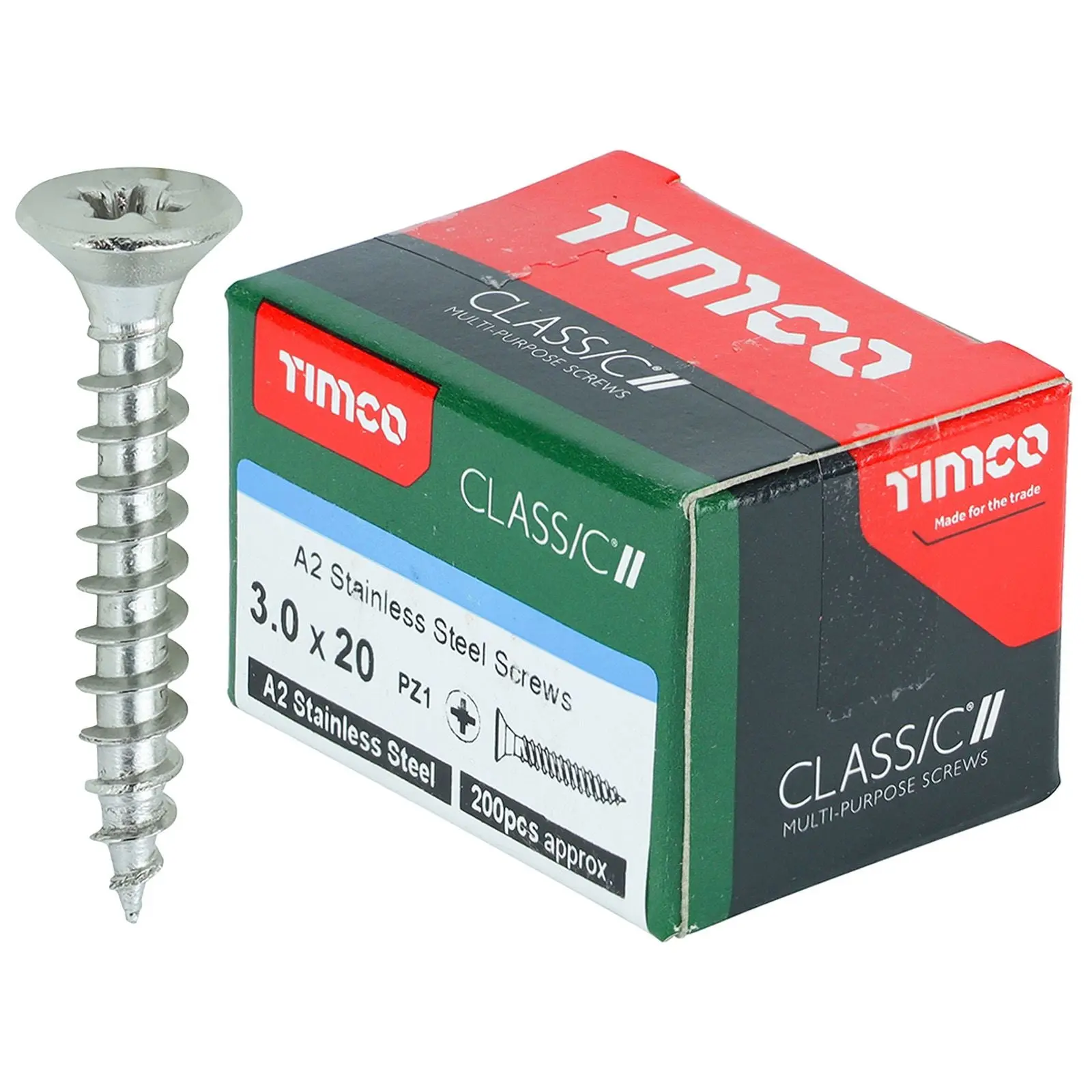 TIMCO Classic Multi Purpose Screws A2 Stainless Steel Double Countersunk Boxed - Choose Size - Image 19
