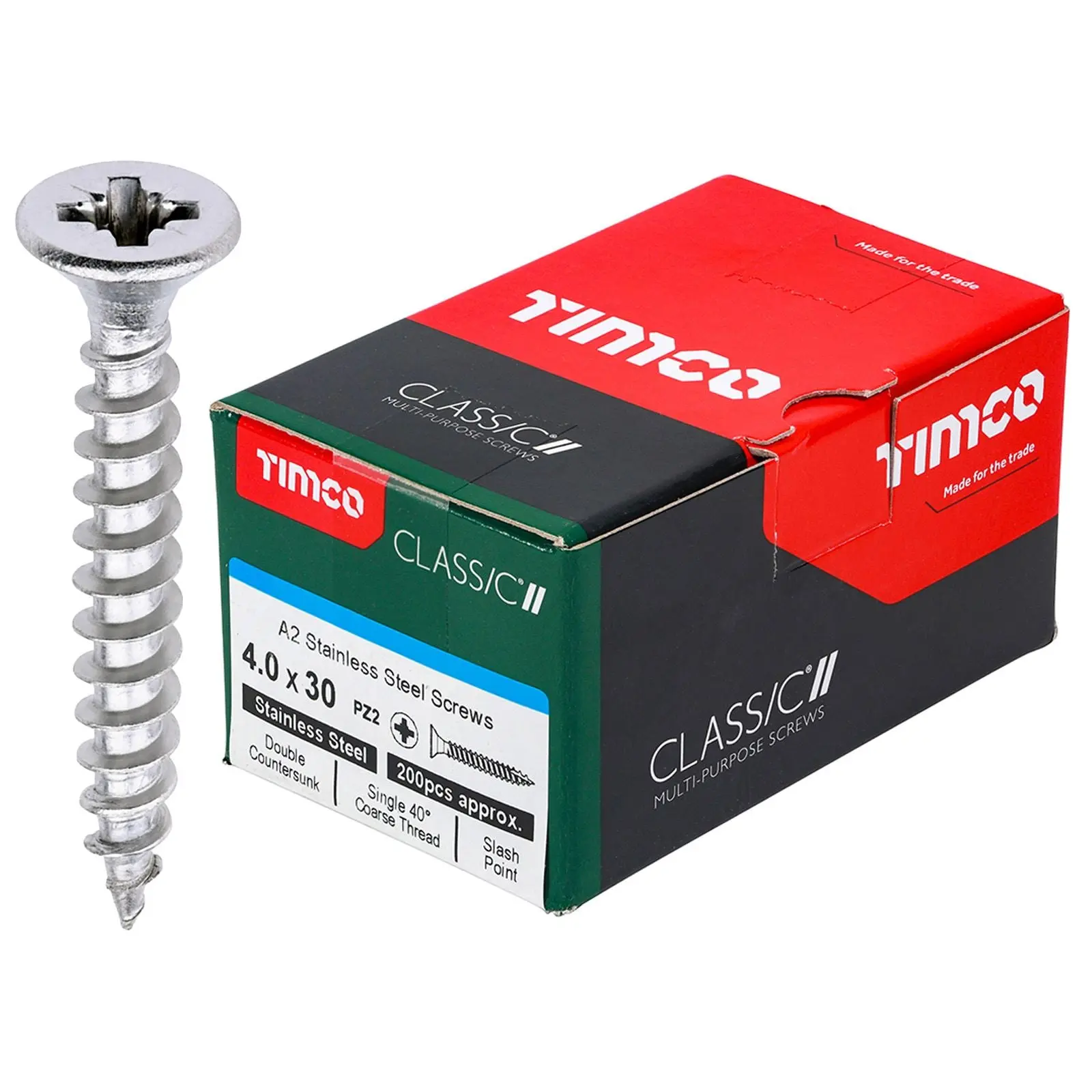 TIMCO Classic Multi Purpose Screws A2 Stainless Steel Double Countersunk Boxed - Choose Size - Image 34