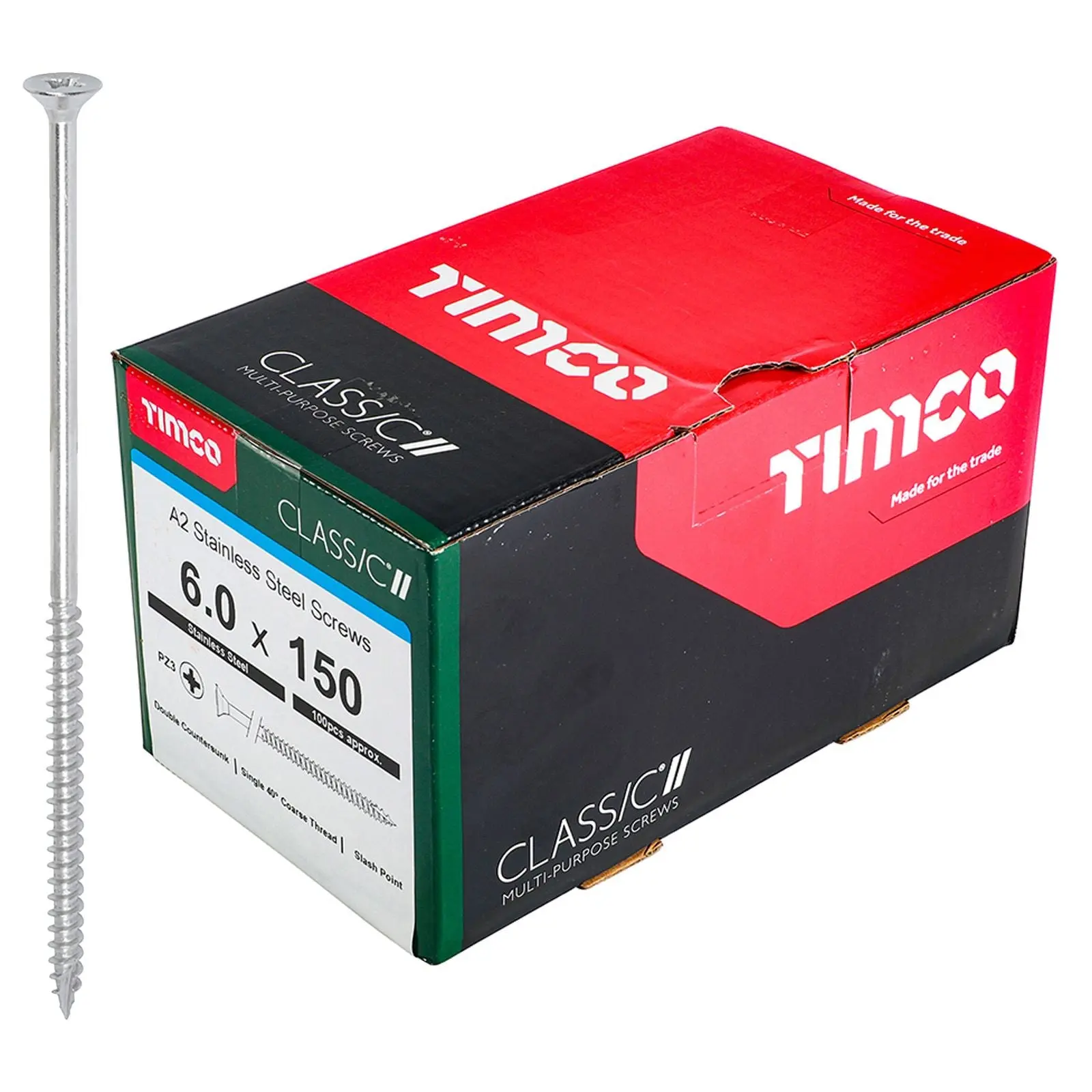TIMCO Classic Multi Purpose Screws A2 Stainless Steel Double Countersunk Boxed - Choose Size - Image 35