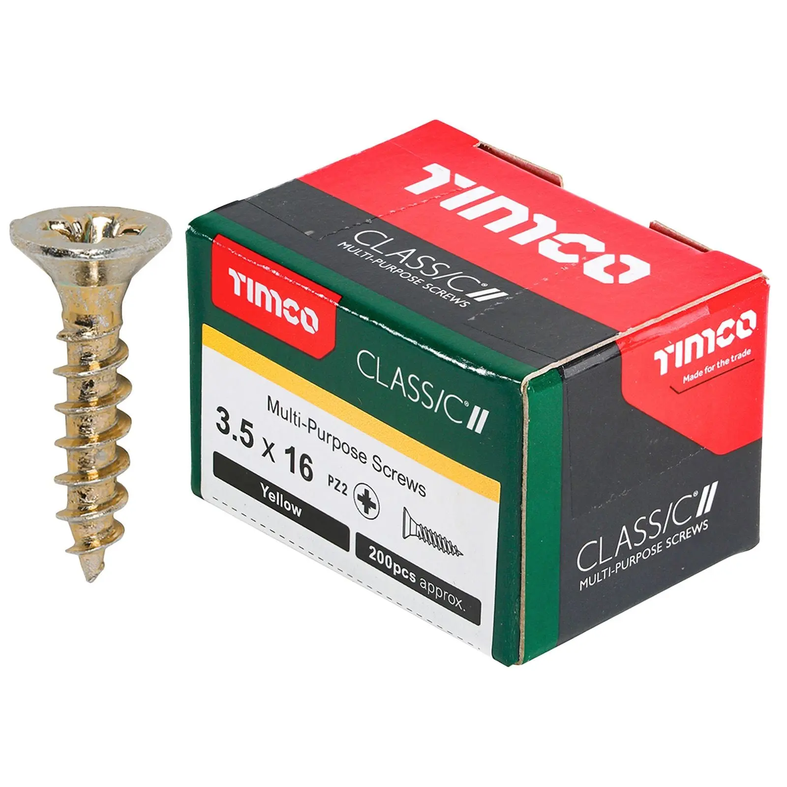 TIMCO Classic Multi Purpose Screws Pozi Head Double Countersunk Yellow Boxed - Choose Size - Image 10