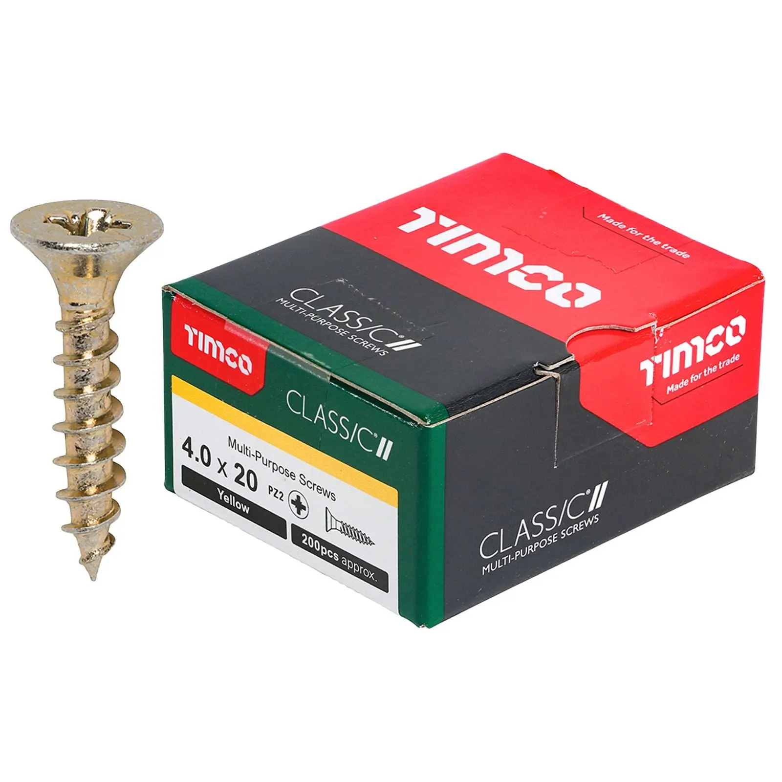 TIMCO Classic Multi Purpose Screws Pozi Head Double Countersunk Yellow Boxed - Choose Size - Image 26